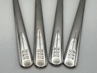 4x Reed   Barton Swid Powell Stainless Steel Richard Meier Place Soup Spoons
