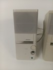 Bose Mediamate Computer Speaker Pair Beige  no Power Cord  Tested Works Read