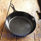 Vintage Griswold Cast Iron Skillet Frying Pan   6 Large Block Logo - Ironspoon