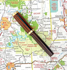 Vintage Miniature Hard Rubber Fountain Pen  Warranted 14k Gold Nib   restored 