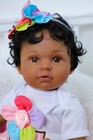 Reborn Baby Doll 20 Inch African American Realistic Vinyl Lifelike Girl Gift