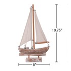 Wood Sailboat Decor Nautical Decoration For Home  10 75  H Vintage Sail Boat    