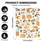 50x60  Orange Cat Themed Flannel Blanket Super Soft Gift Cat Lover Women Mom