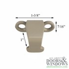 Sash Lock Keeper For Casement Windows Steel Keeper With 7 8 Inch Hole Spacing