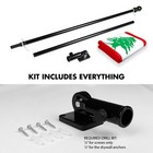 6 Ft Tangle Free Flagpole Black   Lebanon Flag 3x5 Ft Printed 150d Polyester