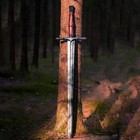 Hand Forged Carbon Steel Viking Sword Battle Ready Medieval Sword With Scabbard