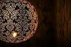 Moroccan Brass Flush Mount Ceiling Light     Vintage Handmade Pendant Lamp