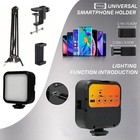 Overhead Phone Mount Articulating Arm Cell Phone Holder Mount With Led Light Usa