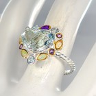 Vvs Gem 10 Ct Natural Aquamarine Ring 925 Sterling Silver Size 8  r471125