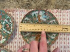 Antique Hand Painted Famille Rose Medallion Plates 5 3 8ths Set Of 4 Pre 1890