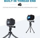 5pcs Tripod Mount Adapter 1 4 Screw Base For Gopro Dji Action Camera Black