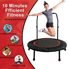 660lbs 40  Foldable Mini Trampoline Fitness Indoor Workout rebounder With Handle