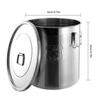48l Stainless Steel Airtight Container Rice Cereal Grain Container Storage Box