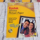 Kodak Ultima Picture Paper High Gloss 50 Sheets 8 5x11   35 4x6 For Inkjet Print