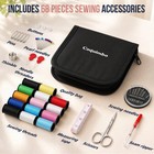 Sewing Kit Mini  Dorm Room Essentials  Portable Needle And Thread Kit With Sc   