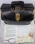 Vintage 1930s Kruse Doctor Bag Medical Archive Lot Hp Stethoscope Key Eulogy