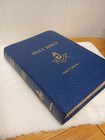 1991 Master Mason Edition Kjv Heirloom Blue Covered Holy Bible