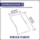 New W10443319 Refrigerator Freezer Door Gasket  White Color For Whirlpool