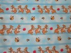 Vintage Beatrix Potter Peter Rabbit Cotton Fabric Frederick Warne 2003  1 Yd