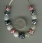 African Trade Beads Vintage Antique Venetian Old Glass Beads Mixed Skunk Eye