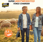 24 Hour Solar Electric Fence Charger 10 Miles 10200v Fence Charger Energizer
