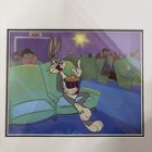 Warner Bros  bugs Bunny At The Movies  1990 Animation Art Cel Framed Uv Glass