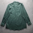 Van Heusen Dress Shirt Men 17 5 Green Ultra Flex Wrinkle Free Tall Fit Button-up