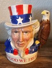 Vintage Royal Doulton Jim Beam  uncle Sam  Whiskey Decanter 1st In Series 