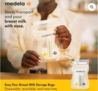 Medela Easy Pour Disposable Breast Milk Storage Bags  7oz 210ml  200ct