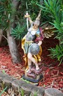 Saint Michael Val Gardena Color 14  Statue