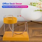Diy Kinetic Art Marble Perpetual Machine Sculpture Office Home Desk Ornaments H