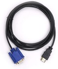 Gold Hdmi Male To Vga Male 15 Pin Video Adapter Cable 1080p 6ft For Tv Dvd Box