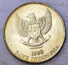 1995 Indonesia 50 Rupiah Komodo Dragon Unc 