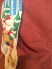 Bucilla Felt Christmas Stocking 18 Inch  Completed Handmade Beaded And Sequined