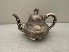 3 Piece Chinese Dragon Export Sterling Silver Tea Set  Shanghai 840 Grams