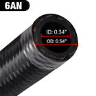 6an 8an 10an 10-20ft Cpe Braided Nylon Fuel Line Kit   Hose Fitting And Wrench