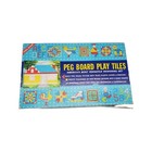 Vintage Halsam Peg Board Play Tiles Set