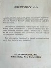 Century Series Alco Locomotive Operating Manual Tp-455 Transmission 1966