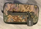 Vintage Leisure Luggage International Tapestry Train Case Bag  Brown Beige Excel