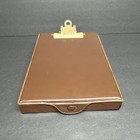 Vintage  25 Clip Caddie Small Clip Board - Storage Compartment - Made In The Usa