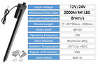 12v Linear Actuator Heavy Duty 2  40  Long Stroke 440lbs 2000n Waterproof Ip65