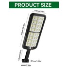 4pack 12000lm Solar Street Lights Outdoor With Motion Sensor  Remote Control