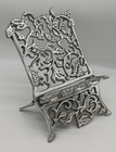 Metal Book bible Holder stand  Pierced Ornate Vine Design