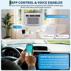 8000 Btu Window Air Conditioner Heater Combo Dehumidifier Fan Remote App Control