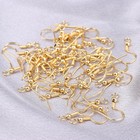 14k Gold Earring Hooks 50 Pcs - Hypoallergenic Jewelry Making Supplies With Fish