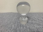 Vintage Clear Glass Round Bottle Stopper 