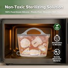 Haakaa On-the-go Silicone Microwave Steam Sterilizer Bags For Travel  40oz 1250m
