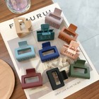 Women Matte Hair Claw Clip Crab Clamp Square Barrettes Hairpin Hairgrip Headwear