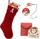Personalized 18    Knit Stocking With Initial - Perfect For Festive Family Cheer