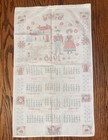 Vtg 1966 Calendar Towel In Our House You   re Welcome Dutch Rooster Country Core